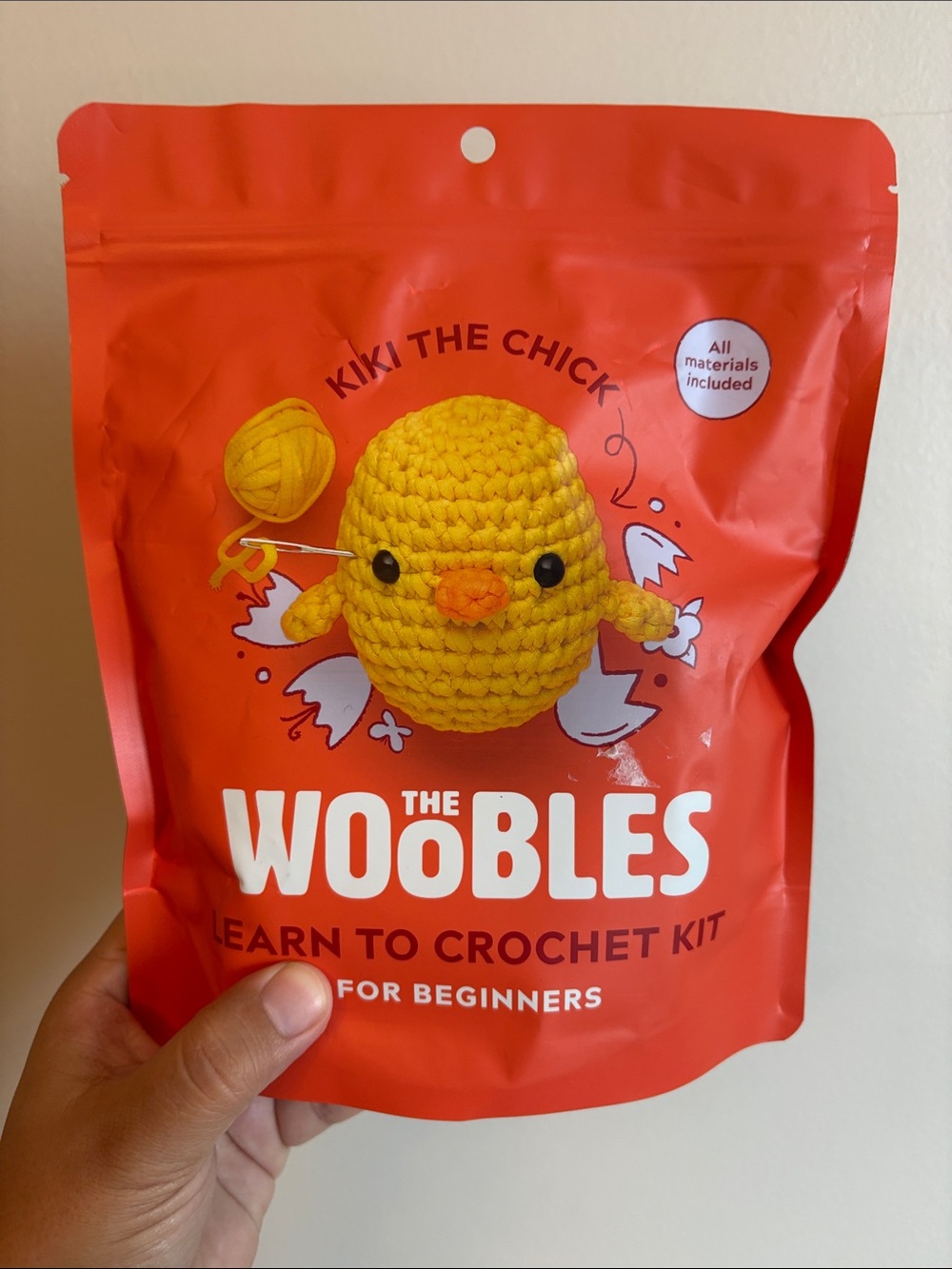 NEW The Woobles Learn to Crochet Kit for Beginners Kiki the Chick Cute Craft